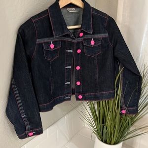 Pony Tails size 12 Dark denim jacket.